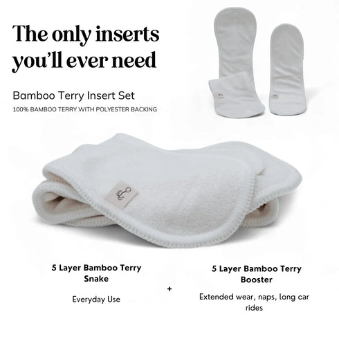 Mimi & Co Originals 2.0 - All in Two | Pocket Nappy + BAMBOO TERRY INSERT SET